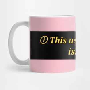 This user has trust issues Mug